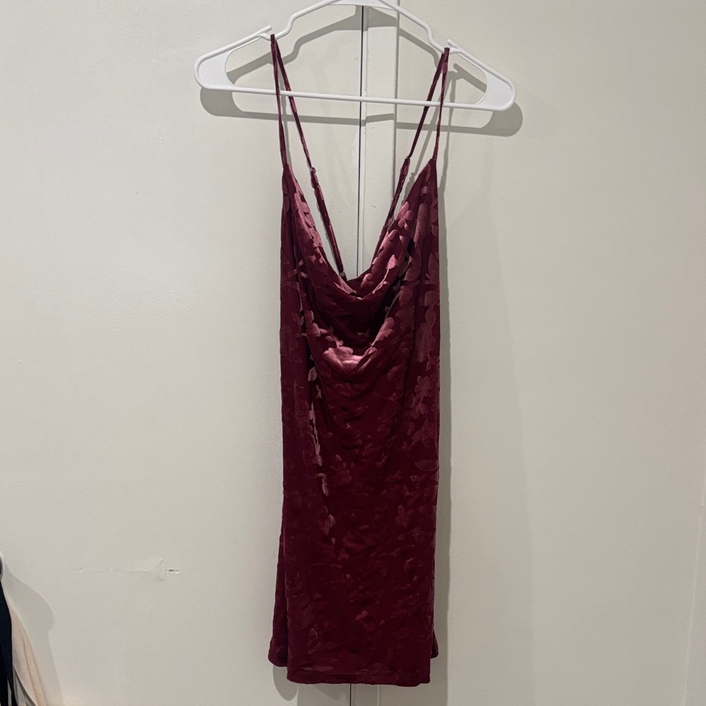 Forever 21 Deep Red floral Dress